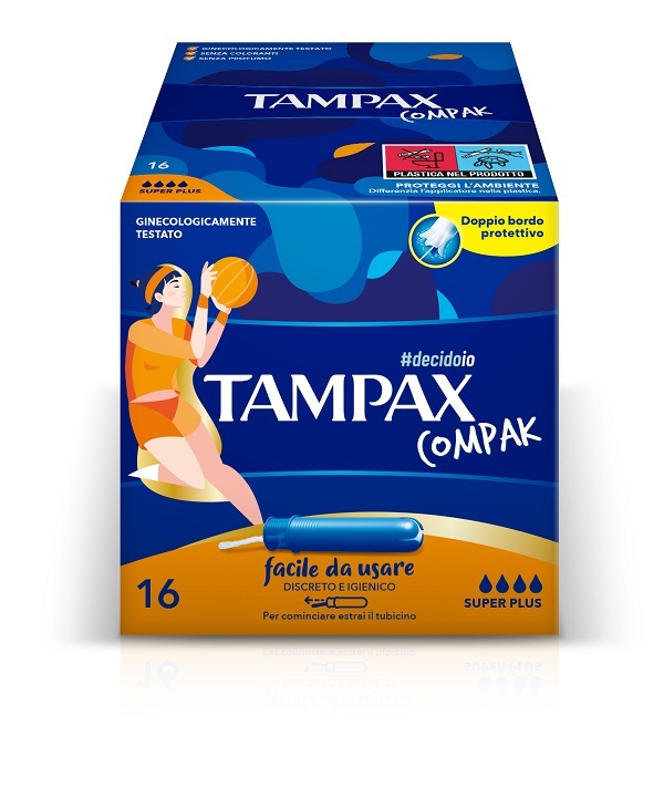 TAMPAX COMPAK ASSORBENTE INTERNO SUPER PLUS 16 PEZZI - Farmacianuova.eu