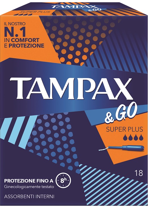 TAMPAX &GO ASSORBENTE INTERNO SUPER PLUS 18 PEZZI - Farmacianuova.eu