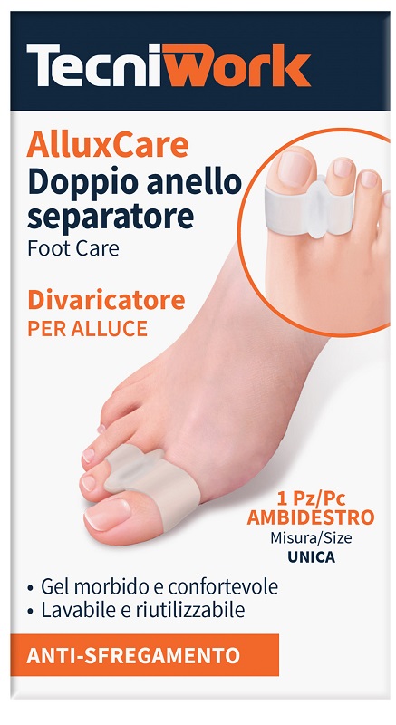ALLUX CARE SEPARATORE E DIVARICATORE PER ALLUCE A DOPPIO ANELLO - Farmacianuova.eu