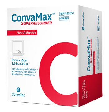 MEDICAZIONE AVANZATA CONVAMAX SUPERABSORBER NON-ADHESIVE 20 X 20 CM 10 PEZZI - Farmacianuova.eu