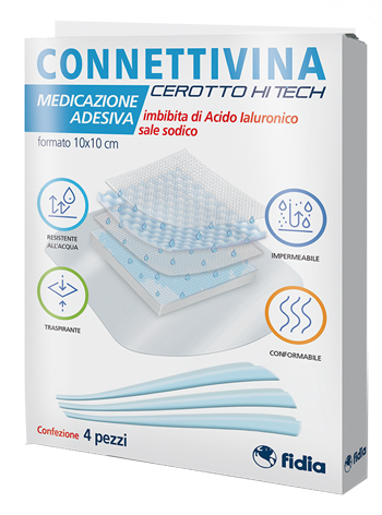 CEROTTO CONNETTIVINA HITECH 10 X 10 CM 4 PEZZI - Farmacianuova.eu