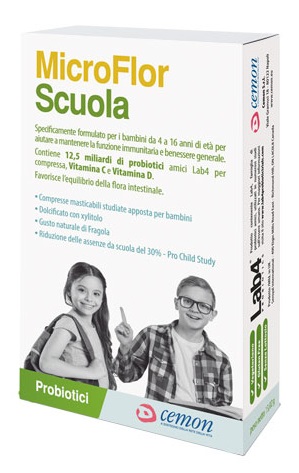 MICROFLOR SCUOLA 30 CAPSULE MASTICABILI - Farmacianuova.eu