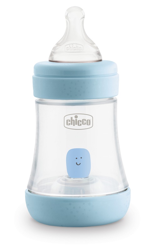 CHICCO BIBERON PERFECT 5 BOY 150 ML IN SILICONE 1 FORO - Farmacianuova.eu
