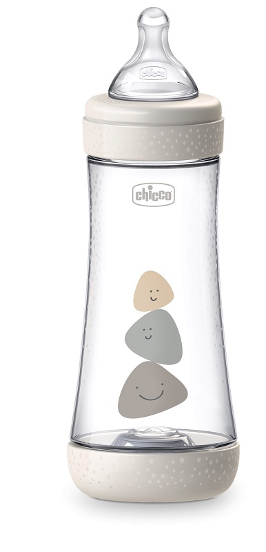 CHICCO BIBERON PERFECT 5 UNISEX 300 ML IN SILICONE 3 FORI - Farmacianuova.eu