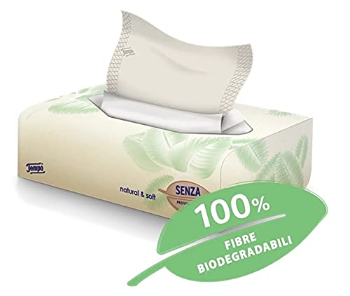 TEMPO BOX FAZZOLETTI NATURAL&SOFT 70 PEZZI - Farmacianuova.eu