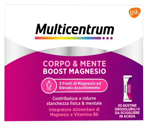 MULTICENTRUM BOOST MAGNESIO 30 BUSTINE - Farmacianuova.eu