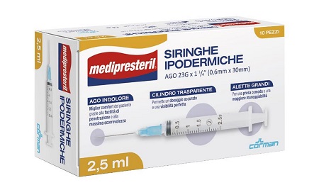 MEDIPRESTERIL SIRINGA 2,5 ML - Farmacianuova.eu