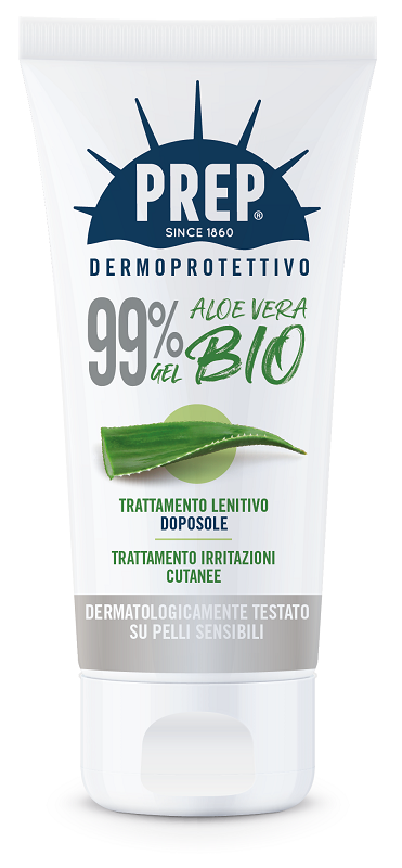 PREP DERMOPROTETTIVO 99% GEL ALOE VERA BIO TRATTAMENTO LENITIVO DOPOSOLE IRRITAZIONI CUTANEE 150 ML - Farmacianuova.eu