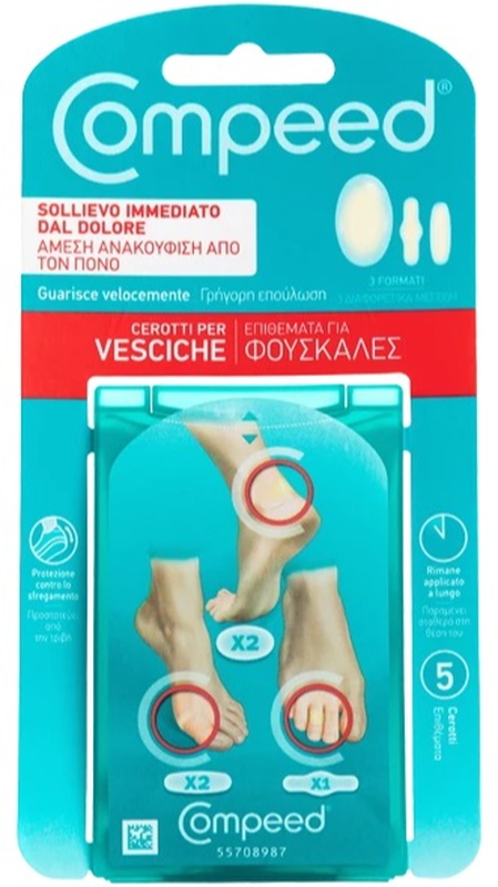 COMPEED CEROTTI PER VESCICHE MISTO 5 PEZZI - Farmacianuova.eu