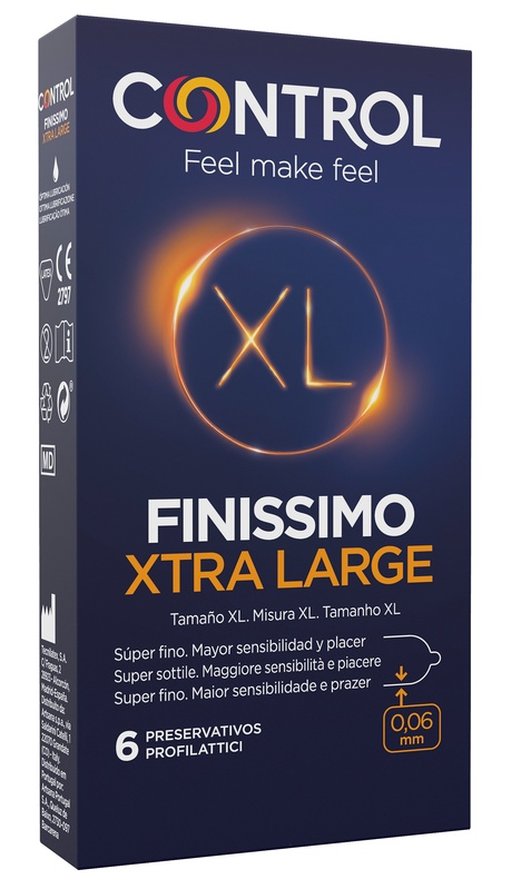 CONTROL FINISSIMO XTRA LARGE 6 PEZZI - Farmacianuova.eu