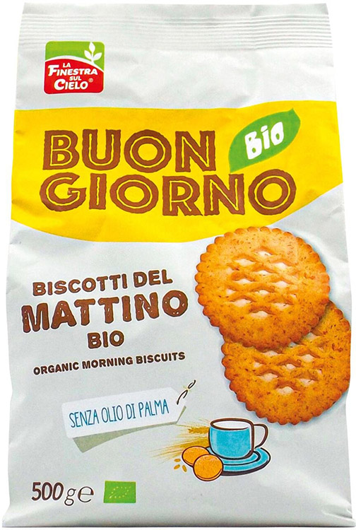 BUONGIORNOBIO BISCOTTI MATTINO 500 G BIO - Farmacianuova.eu