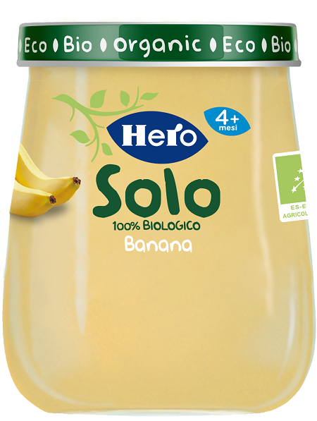 HERO SOLO OMOGENEIZZATO BANANA 100% BIO 120 G - Farmacianuova.eu