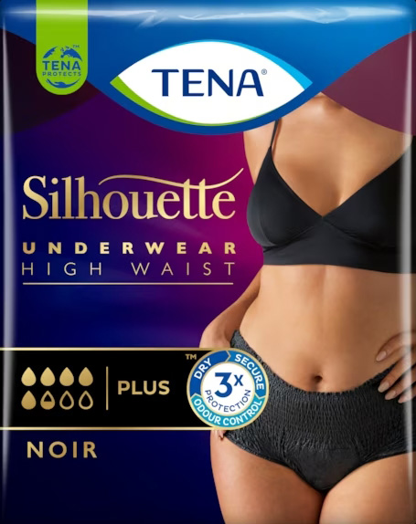 PANNOLONE A MUTANDINA ASSORBENTE TENA SILHOUETTE NOIR M VITA ALTA 9 PEZZI - Farmacianuova.eu