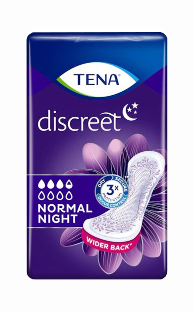 ASSORBENTE TENA DISCREET NORMAL NIGHT 10 PEZZI - Farmacianuova.eu