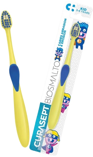 CURASEPT SPAZZOLINO BIOSMALTO KIDS 3-6 ANNI - Farmacianuova.eu