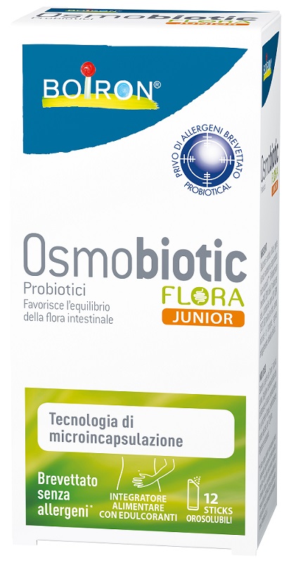 OSMOBIOTIC FLORA JUNIOR 12 STICKS OROSOLUBILI - Farmacianuova.eu