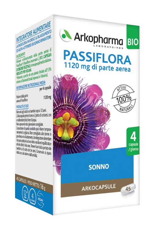 ARKO CAPSULE PASSIFLORA 45 CAPSULE BIO - Farmacianuova.eu