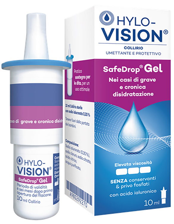 HYLOVISION SAFE DROP GEL 0,3% COLLIRIO UMETTANTE E PROTETTIVO 10 ML - Farmacianuova.eu