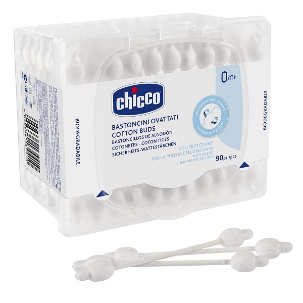 CHICCO BASTONCINI COTONATI 90 PEZZI - Farmacianuova.eu