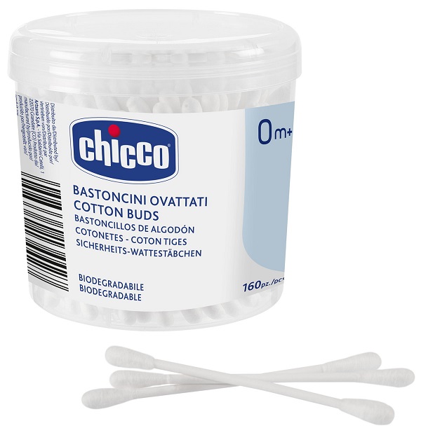 CHICCO BASTONCINI COTONATI 160 PEZZI - Farmacianuova.eu