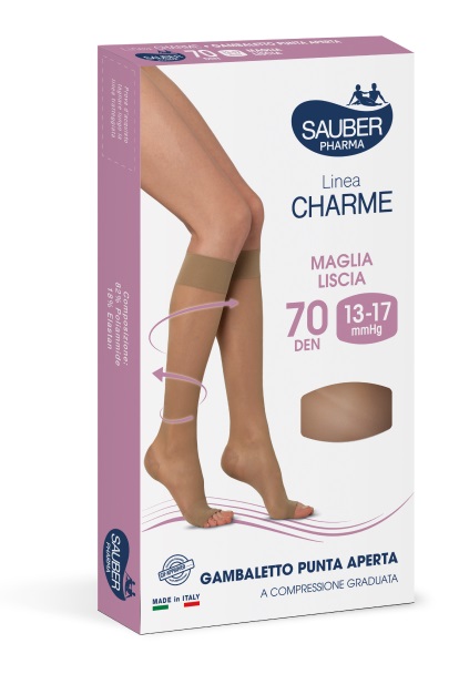 SAUBER GAMBALETTO OPEN TOE 70 DENARI MAGLIA LISCIA MEDIO TAGLIA 2 - Farmacianuova.eu