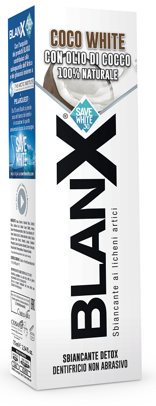 BLANX SBIANCANTE DETOX DENTIFRICIO COCO WHITE CON OLIO DI COCCO 75 ML - Farmacianuova.eu