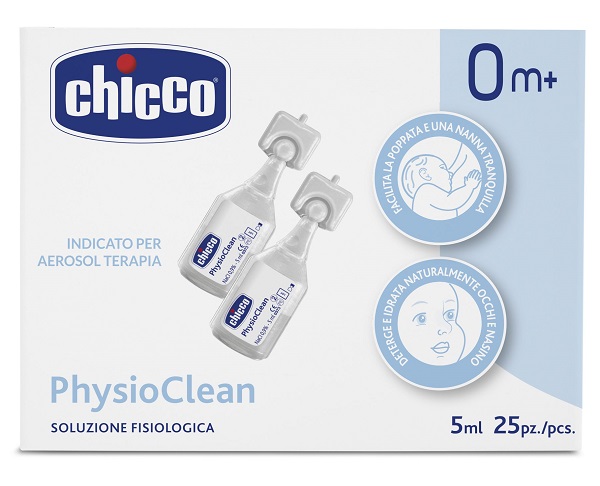 CHICCO SOLUZIONE PHYSIOCLEAN 5 ML 25 PEZZI - Farmacianuova.eu