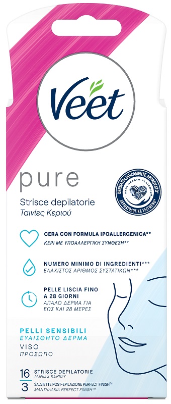 VEET STRISCE VISO IPOALLERGENICHE 16 PEZZI - Farmacianuova.eu