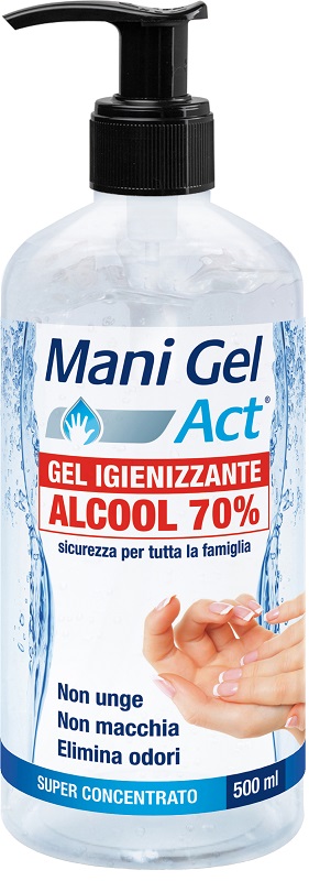 MANI GEL ACT GEL IGIENIZZANTE ALCOOL 70% 500 ML - Farmacianuova.eu