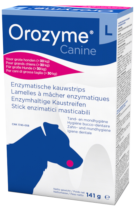 OROZYME CANINE STRISCE ENZIMATICHE MASTICABILI PER CANI DI TAGLIA GRANDE - Farmacianuova.eu