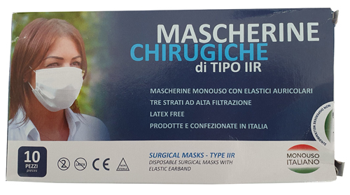 UNIMASCHERINA CHIRURGICA 10 PEZZI - Farmacianuova.eu