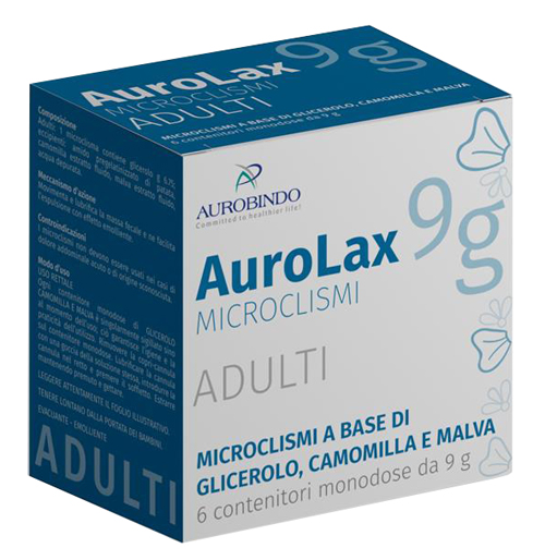 MICROCLISMI PER ADULTI AUROLAX 6 CONTENITORI 9 G - Farmacianuova.eu