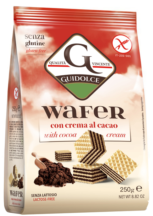 WAFER CON CREMA AL CACAO 250 G - Farmacianuova.eu