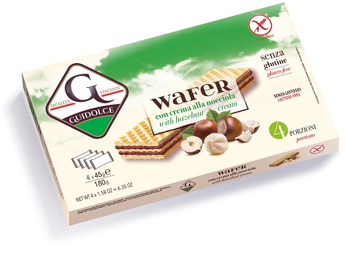 WAFER CON CREMA ALLA NOCCIOLA 4 PORZIONI X 45 G - Farmacianuova.eu