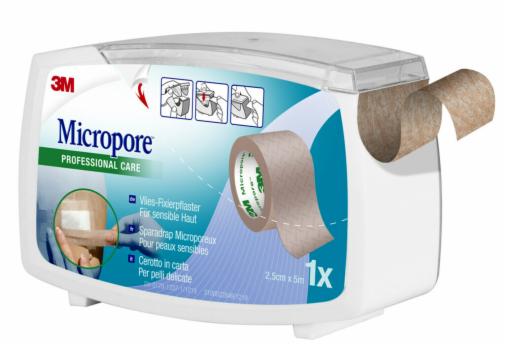 CEROTTO IN CARTA 3M MICROPORE SURGICAL TAPE TAN M5X25MM DISPENSER - Farmacianuova.eu