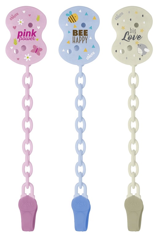 CHICCO CLIP CON CATENELLA MIXED COLORS NEW 2020 - Farmacianuova.eu