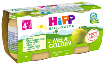 HIPP BIO OMOGENEIZZATO MELA GOLDEN 2 X 80 G - Farmacianuova.eu