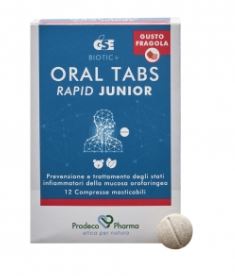 GSE ORAL TABS RAPID JUNIOR FRAGOLA 12 COMPRESSE - Farmacianuova.eu