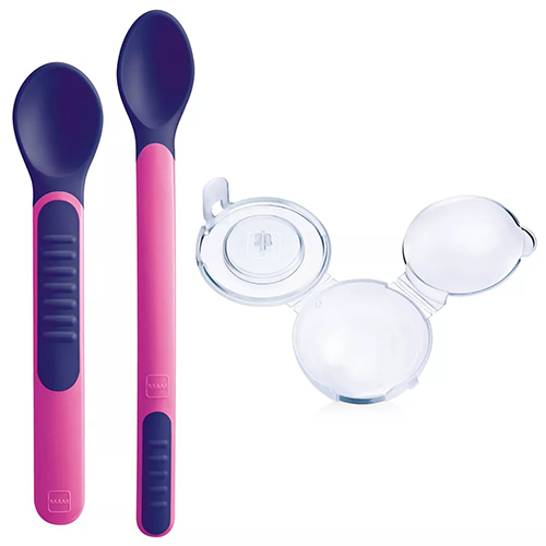 MAM HEAT SENSITIVE SPOONS&COVER FEMMINA - Farmacianuova.eu
