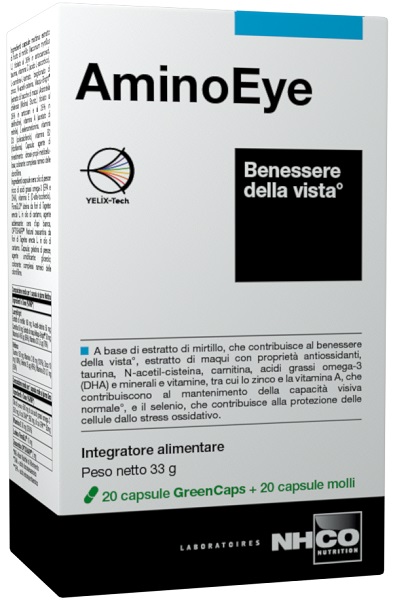 NHCO AMINOEYE 20 CAPSULE GREEN CAPS + 20 CAPSULE MOLLI - Farmacianuova.eu