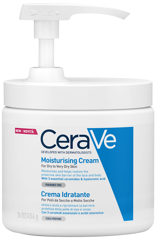 CERAVE CREMA IDRATANTE PER PELLI DA SECCHE A MOLTO SECCHE 454 G PUMP - Farmacianuova.eu