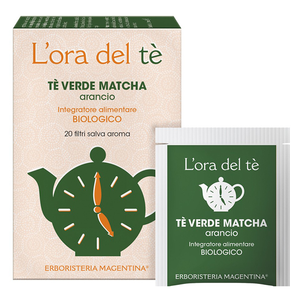 TE' VERDE MATCHA/ARANCIO BIO 20 FILTRI 30 G - Farmacianuova.eu