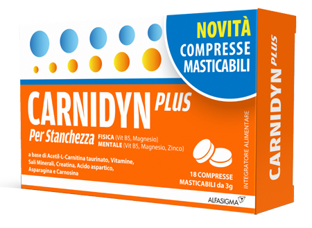 CARNIDYN PLUS 18 COMPRESSE MASTICABILI - Farmacianuova.eu