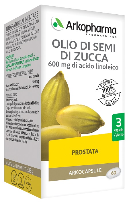 ARKO CAPSULE OLIO SEMI ZUCCA 60 CAPSULE - Farmacianuova.eu