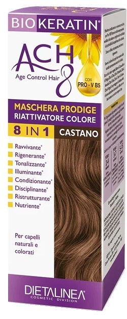 BIOKERATIN ACH8 MASCHERA PRODIGE RIATTIVATORE COLORE CASTANO 150 ML - Farmacianuova.eu