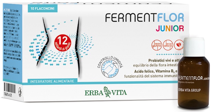 FERMENTFLOR JUNIOR 10 FLACONCINI - Farmacianuova.eu