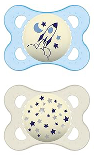 MAM SUCCHIETTO ORIGINAL NIGHT 2-6 MESI SILICONE MASCHIO 2 PEZZI - Farmacianuova.eu