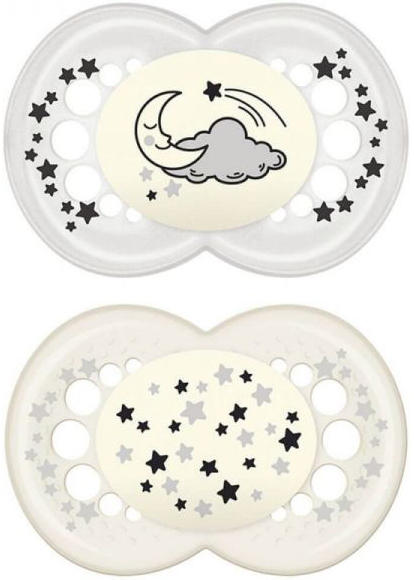 MAM NIGHT SUCCHIETTO 6+ MESI SILICONE DOPPIO NEUTRO - Farmacianuova.eu