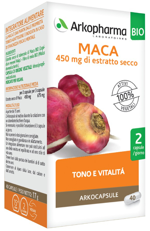 ARKO CAPSULE MACA BIO 40 CAPSULE - Farmacianuova.eu
