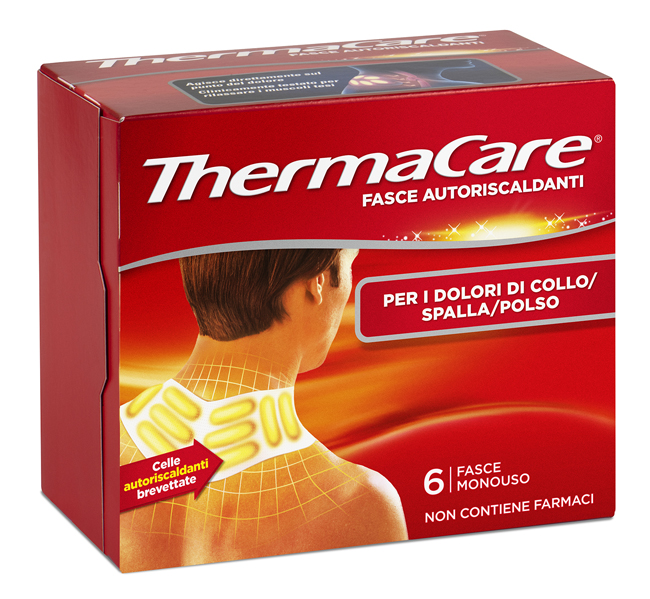 FASCE AUTORISCALDANTI A CALORE TERAPEUTICO THERMACARE COLLO/SPALLA/POLSO 6 PEZZI - Farmacianuova.eu
